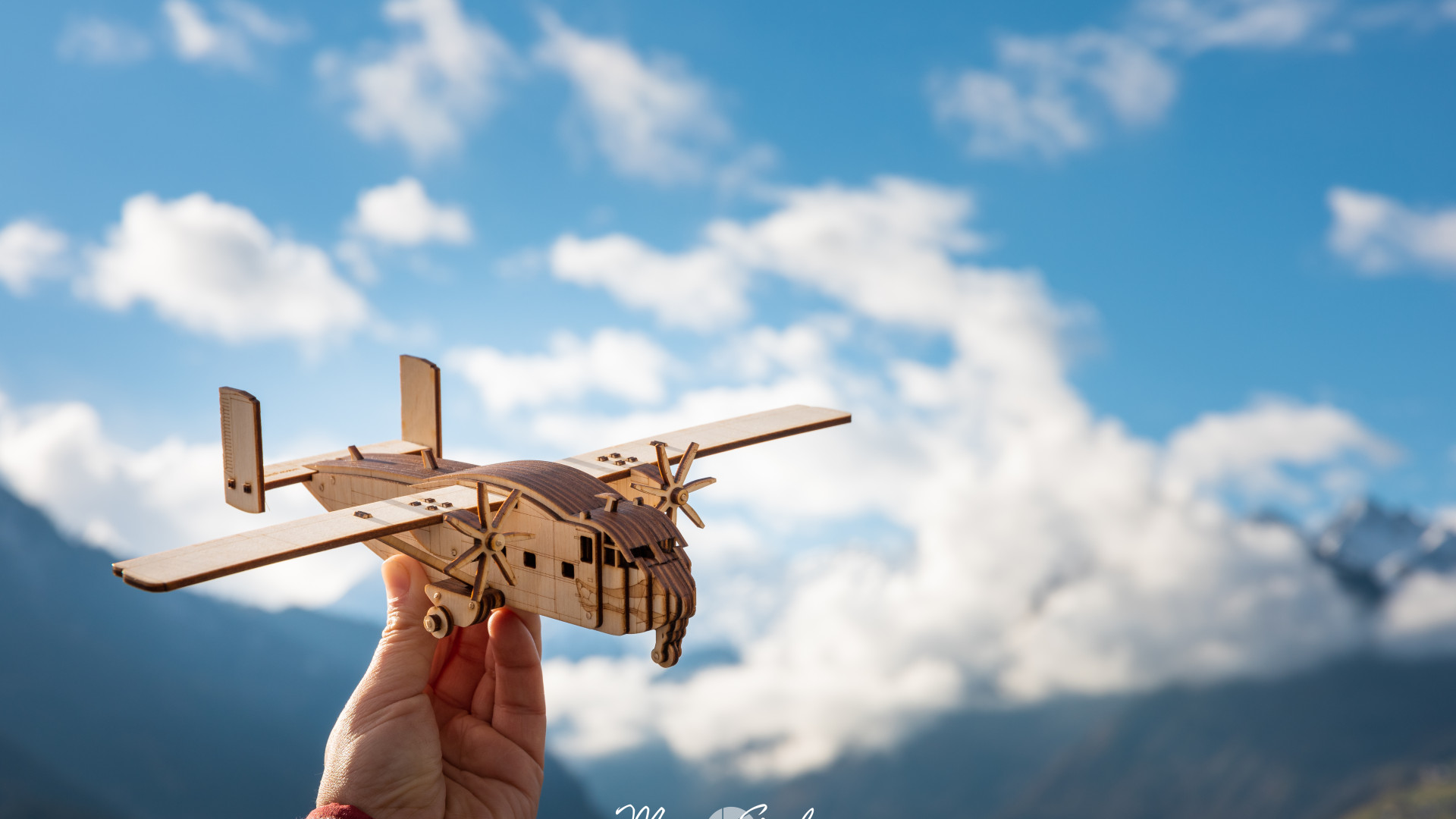 Dřevěný model SC7 Skyvan