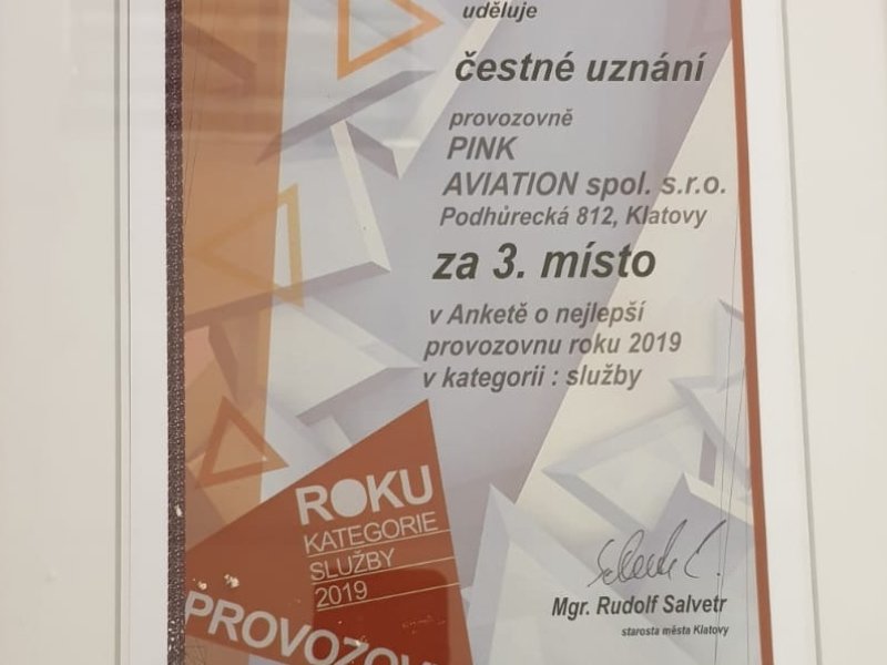 Nejlepší provozovna Klatovy 2019 - výsledky!