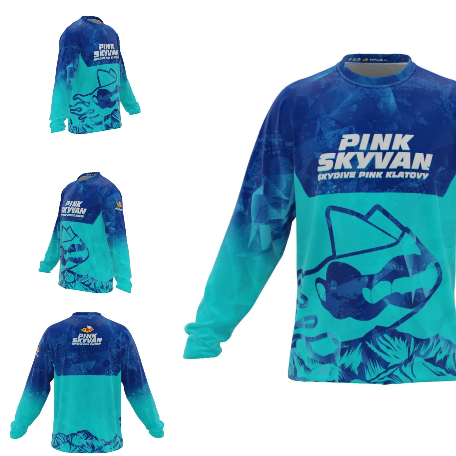 Sportovní Jersey Skyvan BLUE - obrázek 2
